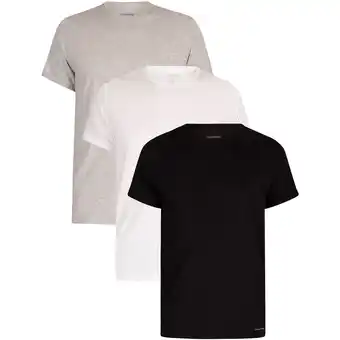 Spartoo Pyjama's / nachthemden calvin klein jeans 3-pack lounge crew t-shirts aanbieding