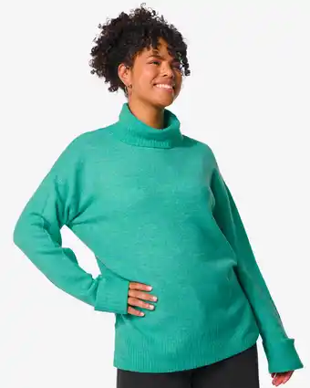 HEMA HEMA Dames Coltrui Gebreid Vicky Blauw (blauw) aanbieding