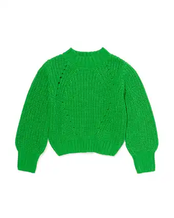 HEMA HEMA Kinder Trui Ajour Gebreid Groen (groen) aanbieding