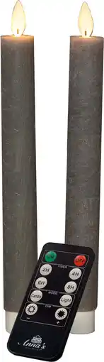 Intratuin Anna's collection led dinerkaars taupe d 2,5 h 23 cm 2 stuks aanbieding