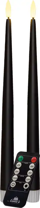 Intratuin Anna's collection led dinerkaars mino zwart d 3 h 30 cm 2 stuks aanbieding