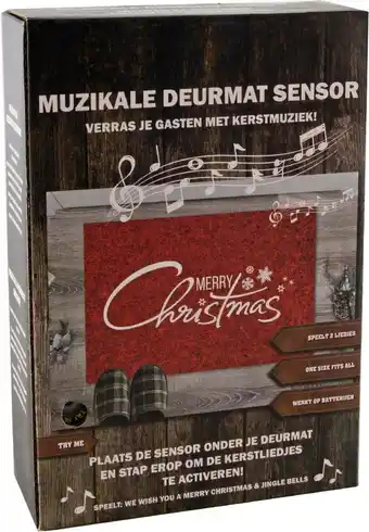 Intratuin Sensor voor buitenmat met kerstmuziek 35 x 25 x 0,2 cm aanbieding