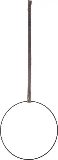 Intratuin Intratuin decoratie hanger cirkel d 25 cm zwart aanbieding