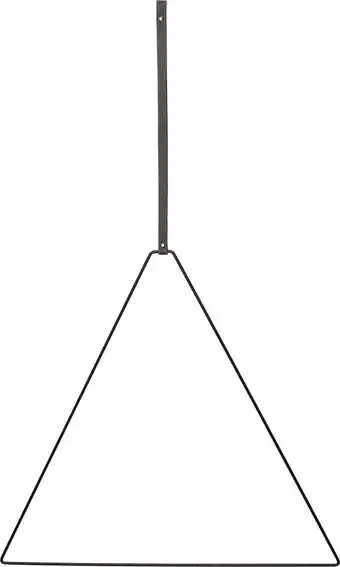 Intratuin Intratuin wandhanger driehoek zwart 40 x 0,5 x 55 cm aanbieding