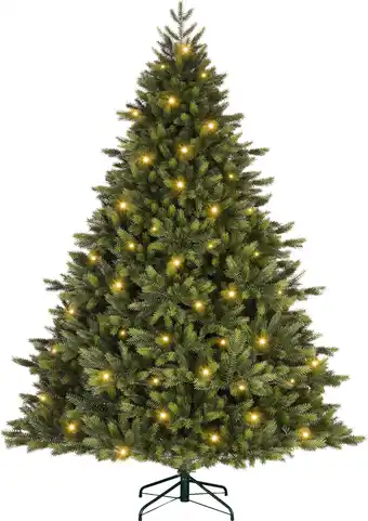 Intratuin Black Box kunstkerstboom Kodiak met 200 lampjes warm wit D 132 H 185 cm aanbieding