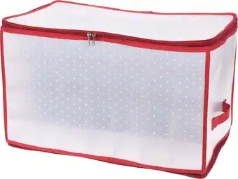 Intratuin Opbergdoos transparant / rood 53 x 32 x 31 cm aanbieding