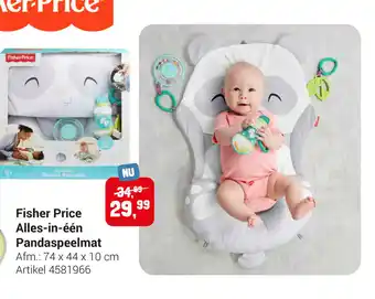 Lobbes Fisher Price Alles-in-een Pandaspeelmet 74x44x10 cm aanbieding