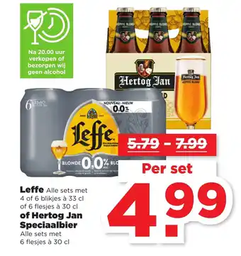 PLUS Leffe of Hertog Jan Speciaalbier aanbieding