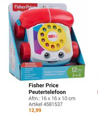 Lobbes Fisher Price Peutertelefoon 16x16x10 cm aanbieding