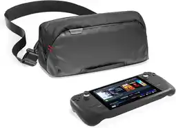 Amazon Tomtoc tas voor steam deck-console en accessoires, rondom beschermende schoudertas draagtas koffer met compartimenten geschik aanbieding