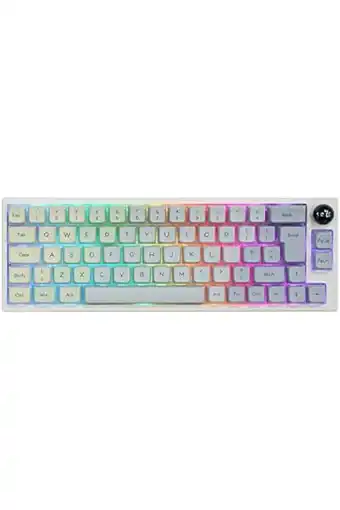 Amazon Epomaker th66 pro 60% hot-swap rgb 2.4ghz/bluetooth 5.0/wired mechanisch toetsenbord met mda pbt toetsdoppen, knob control vo aanbieding