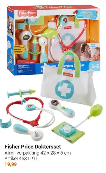 Lobbes Fisher-Price Doktersset 42x28x6 cm aanbieding