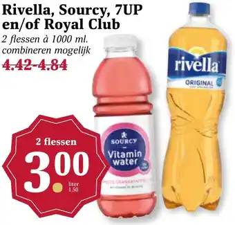 MCD Supermarkt Rivella, sourcy, 7up en/of royal club aanbieding