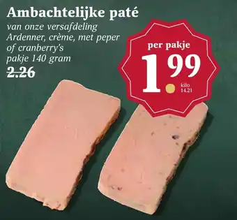 MCD Supermarkt Ambachtelijke paté aanbieding