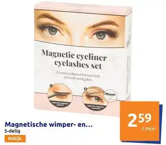 Action Magnetische wimper- en eyelinerset aanbieding