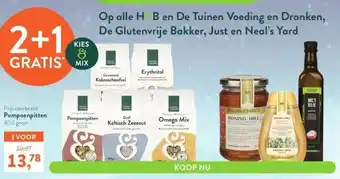 Holland & Barrett Pompoenpitten aanbieding