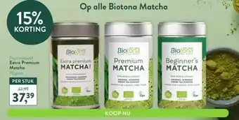 Holland & Barrett Extra premium matcha aanbieding