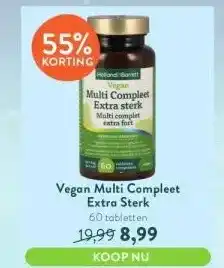 Holland & Barrett Vegan multi compleet extra sterk aanbieding