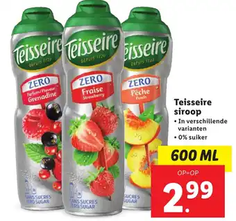 Lidl Teisseire siroop aanbieding