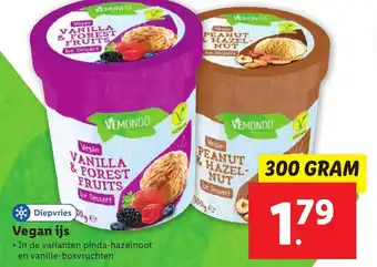 Lidl Vegan ijs 300 GRAM aanbieding