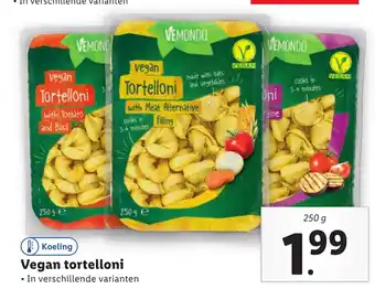 Lidl Vegan tortelloni aanbieding