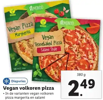 Lidl Vegan volkoren pizza aanbieding