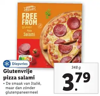 Lidl Glutenvrije pizza salami aanbieding