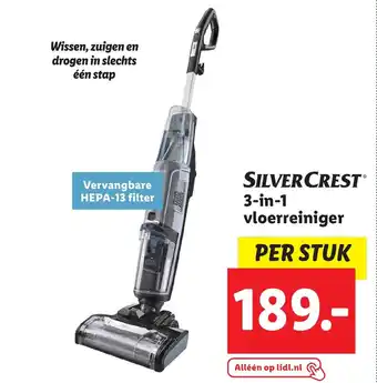 Lidl SILVERCREST 3-in-1 vloerreiniger aanbieding