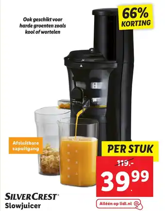 Lidl SILVERCREST Slowjuicer aanbieding