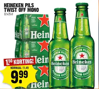 Dirck 3 HEINEKEN PILS TWIST OFF MONO aanbieding