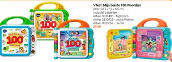 Lobbes VTech Mijn Eerste 100 Woordjes 30x27.9x6.5 cm aanbieding