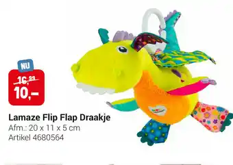 Lobbes Lamaze Flip Flap Draakje 20x11x5 cm aanbieding