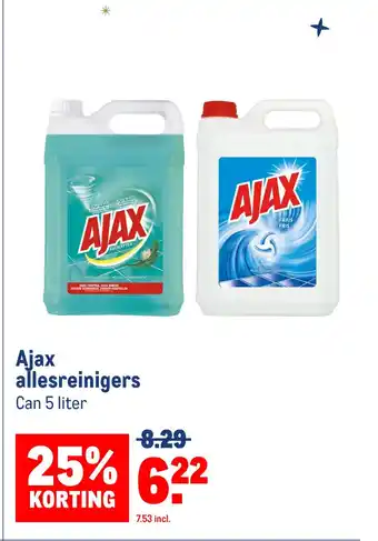 Makro Ajax allesreinigers aanbieding