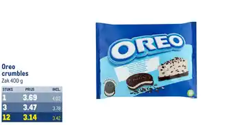 Makro Oreo crumbles aanbieding