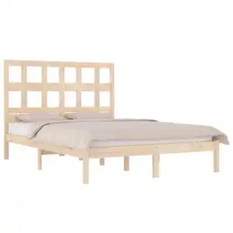 fonQ Vidaxl bedframe massief grenenhout 180x200 cm 6ft super king size aanbieding