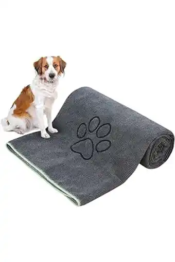 Amazon Kinhwa hondenhanddoek superabsorberende microvezelbadhanddoek voor huisdieren groot formaat voor alle honden en katten met ge aanbieding