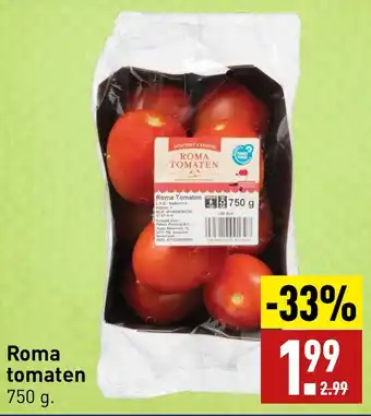 ALDI Roma tomaten 750g aanbieding