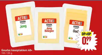 ALDI Goudse kaasplakken 48+ 100-120 g aanbieding