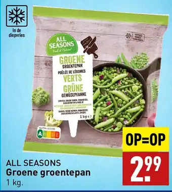 ALDI ALL SEASONS Groene groentepan 1 kg aanbieding