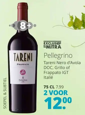 Mitra Pellegrino Tareni Frappato IGT 75 CL aanbieding