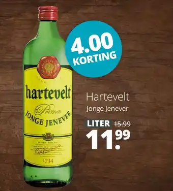 Mitra Hartevelt Jonge Jenever LITER aanbieding