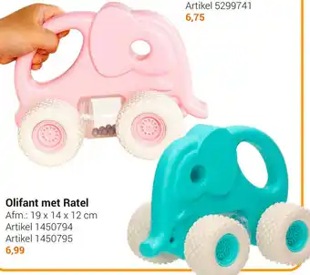 Lobbes Olifant met ratel aanbieding