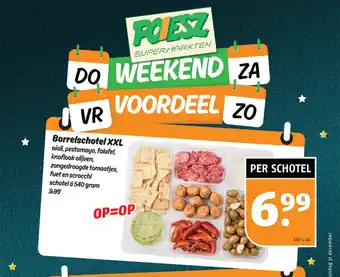 Poiesz Borrelschotel XXL aanbieding