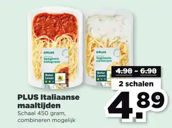 PLUS Italiaanse maaltijden aanbieding