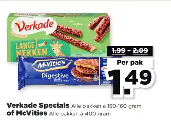 PLUS Verkade Specials Alle pakken à 150-160 gram aanbieding