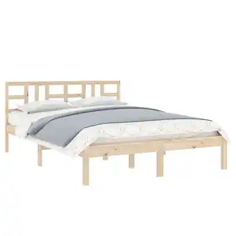 fonQ Vidaxl bedframe massief hout 180x200 cm 6ft super king aanbieding