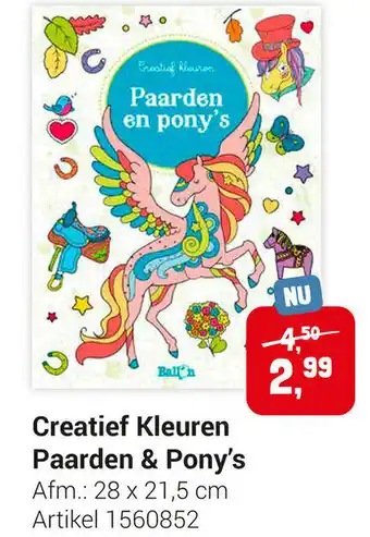 Lobbes Creatief kleuren paarden & pony aanbieding