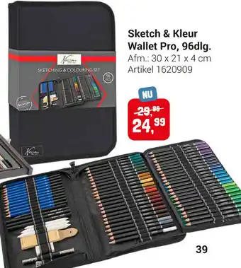 Lobbes Sketch & Kleur wallet pro 96dlg aanbieding