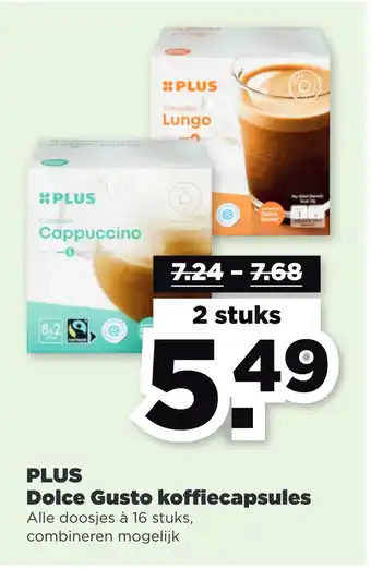 PLUS Plus dolce gusto koffiecapsules aanbieding