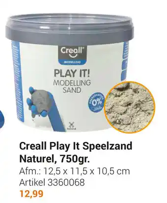 Lobbes Creall plau it speelzand naturel 750gr aanbieding